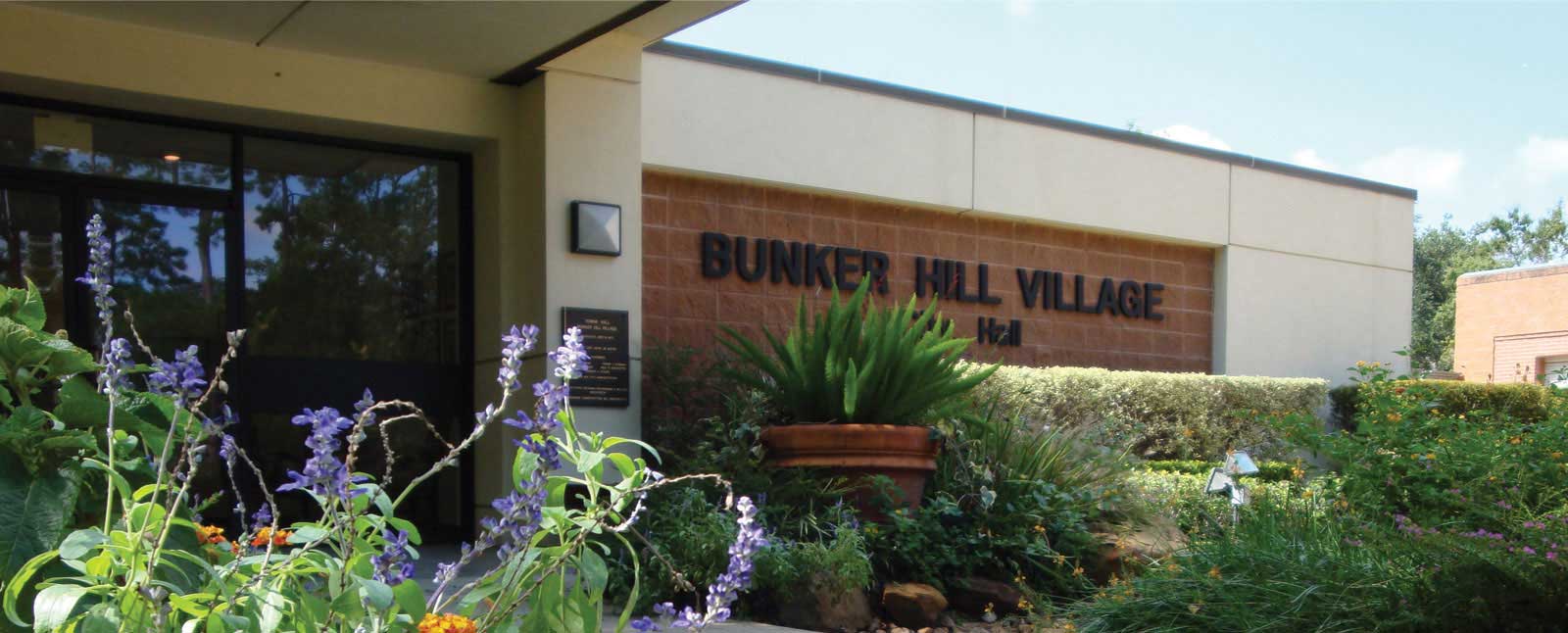 City of Bunker Hill Village City Hall springtime